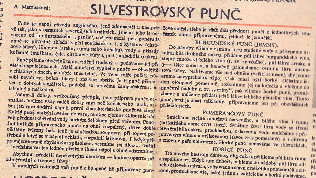 Silvestrovský punč